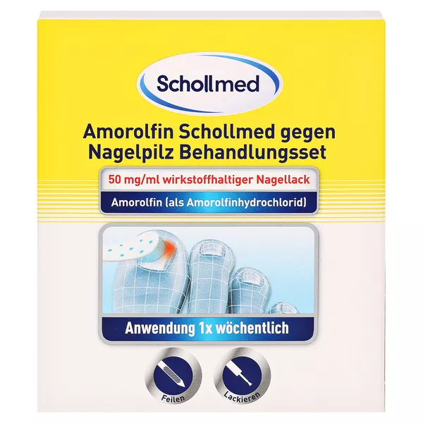 Amorolfin SchollMed gegen Nagelpilz-Set 2,5 ml