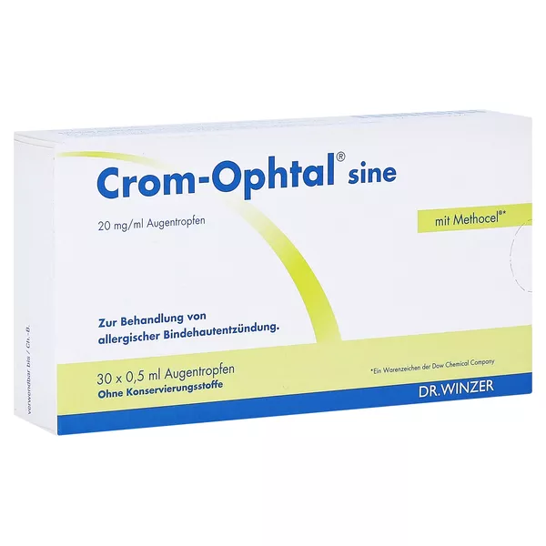 Crom-ophtal sine Augentropfen EDB 30X0,5 ml