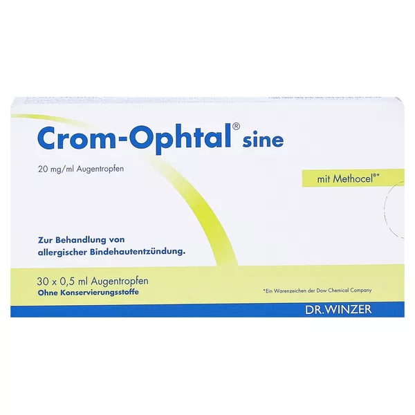 Crom-ophtal sine Augentropfen EDB 30X0,5 ml