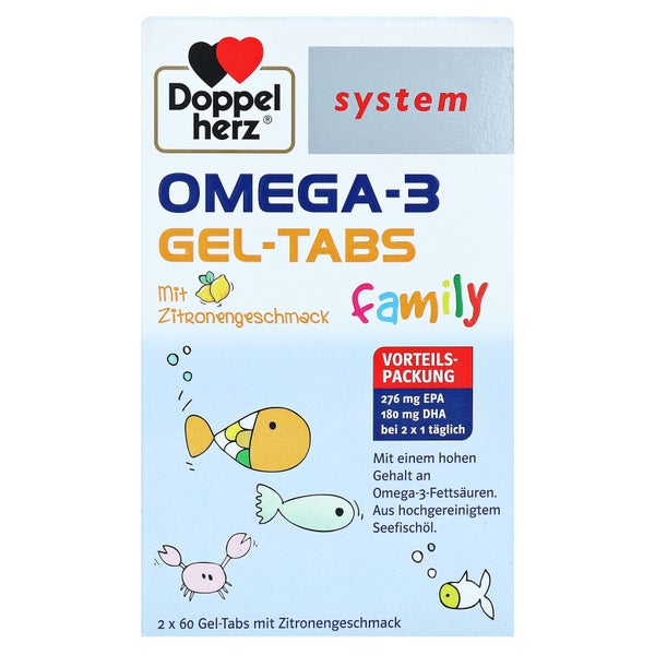 Doppelherz system Omega-3 Gel-Tabs family 120 St