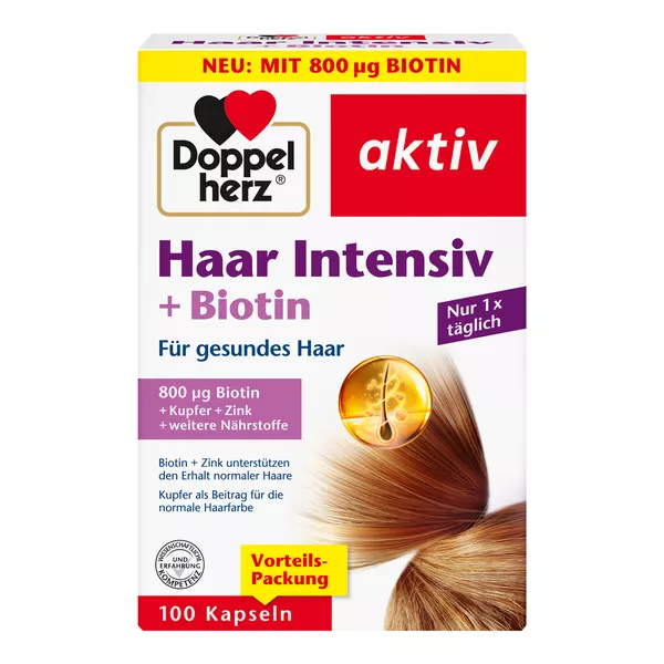 Doppelherz Haar Intensiv + Biotin, 100 St.