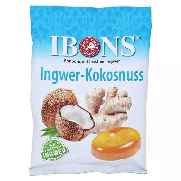 Ibons Ingwer Kokosnuss Tüte Lutschbonbon 75 g