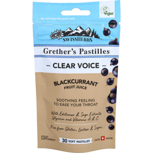 SwissHerbs Grether´s Pastilles Clear Voice 45 g