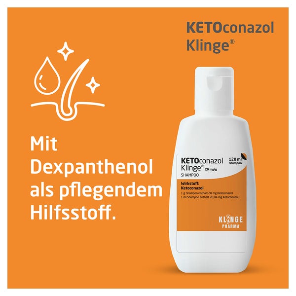 Ketoconazol Klinge 20 mg/g Shampoo 120 ml