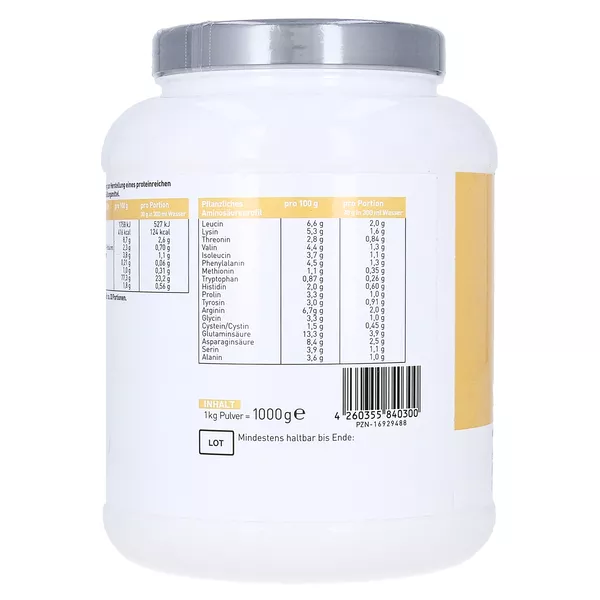 N1 Veganer Protein Reis-Erbsen Mix Vanille-Geschmack, 1000 g