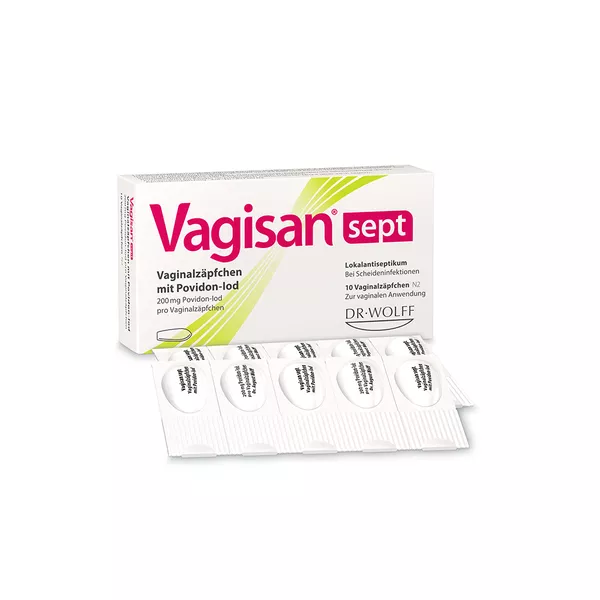 Vagisan Sept Vaginalzäpfchen Mit Povidon-iod 10 St