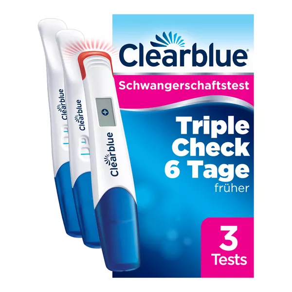 Clearblue Schwangerschaftstest Triplecheck Ultra F 3 St