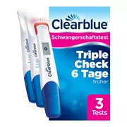 Clearblue Schwangerschaftstest Triple Check Ultra Früh 3 St