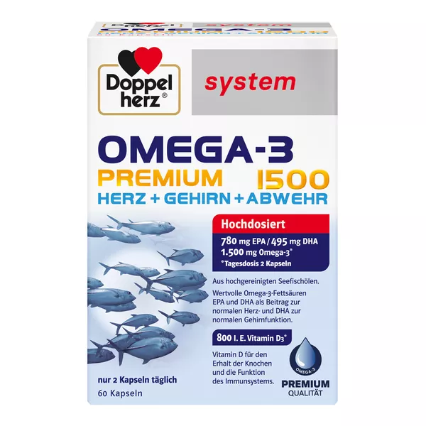 Doppelherz system Omega-3 Premium 1500 60 St