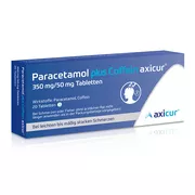 Paracetamol plus Coffein axicur 350 mg/ 50 mg, 20 St.