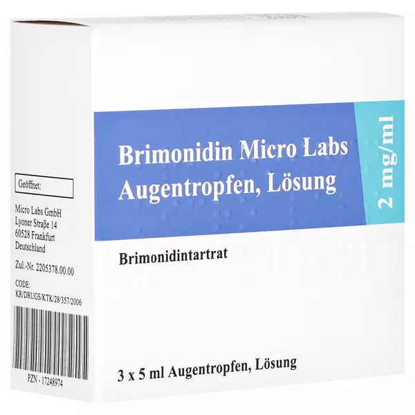 BRIMONIDIN Micro Labs 2 mg/ml Augentropfen 15 ml