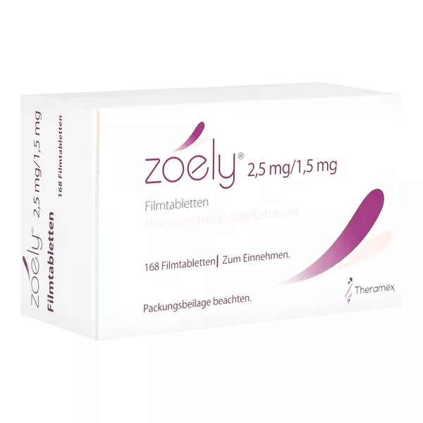 Zoely 2,5 Mg/1,5 mg Filmtabletten, 6 x 28 St.