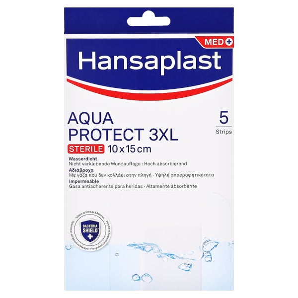 Hansaplast Aqua Protect Wundverb.steril 5 St