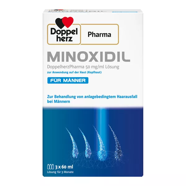 Minoxidil Doppelherzpharma 50 Mg/ml Lsgzanadh Mann 3X60 ml