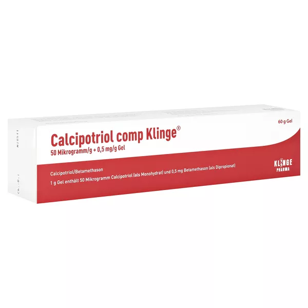 CALCIPOTRIOL comp Klinge 50 µg/g + 0,5 mg/g Gel 60 g