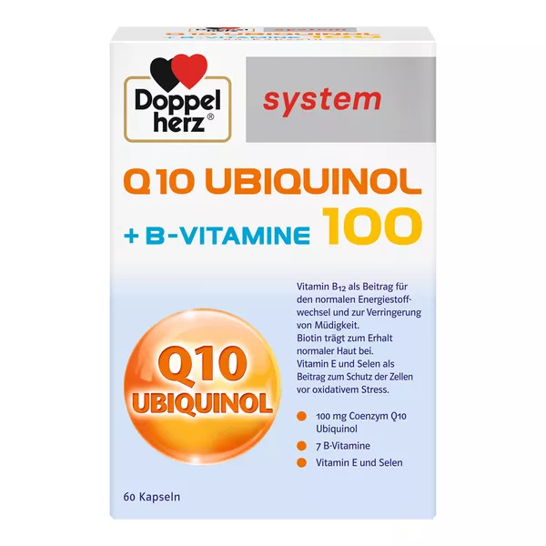 Doppelherz system Q10 UBIQUINOL 100 + B-VITAMINE, 60 St.