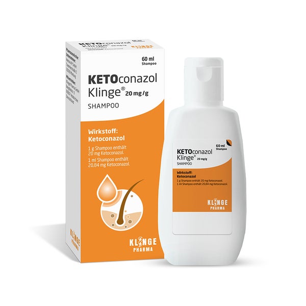 KETOconazol Klinge 20 mg/g Shampoo 60 ml
