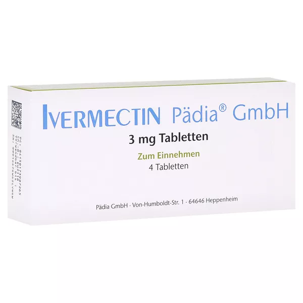 Ivermectin Pädia GmbH 3 mg Tabletten 4 St
