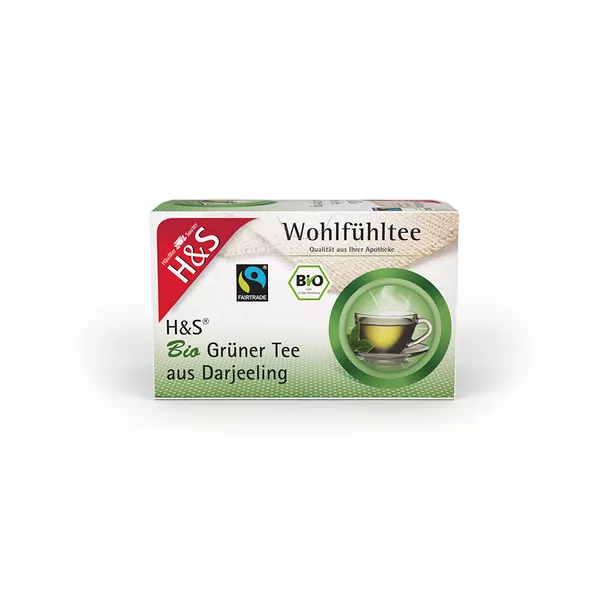 H&S Bio Grüner Tee aus Darjeeling Filter 20X2 g