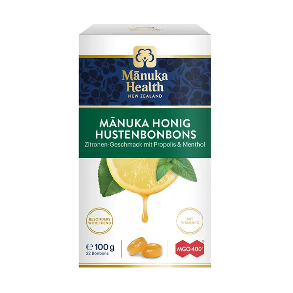 Manuka MGO 400+ Hustenbonbons Zitrone 100 g