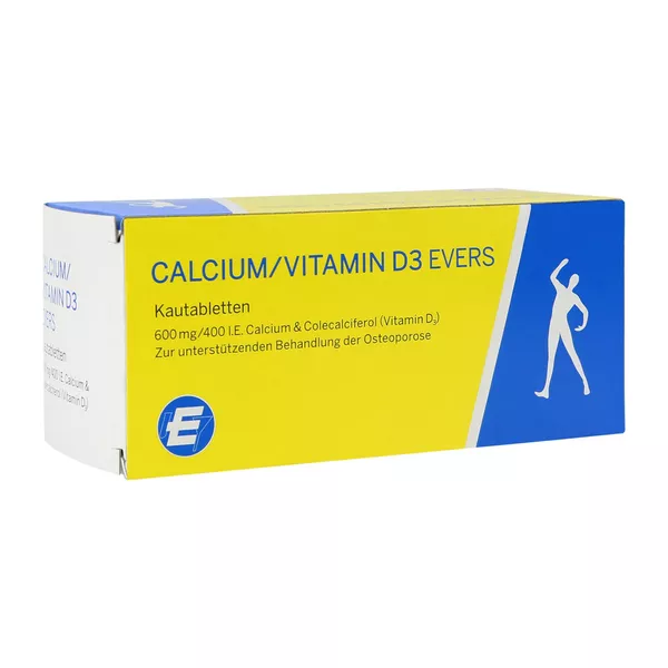 Calcium/vitamin D3 Evers 600 mg/400 I.E, 100 St.