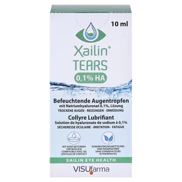 Xailin Tears 0,1% HA Augentropfen 10 ml