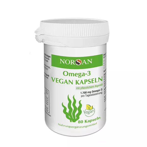 Norsan Omega-3 Vegan Kapseln, 80 St.