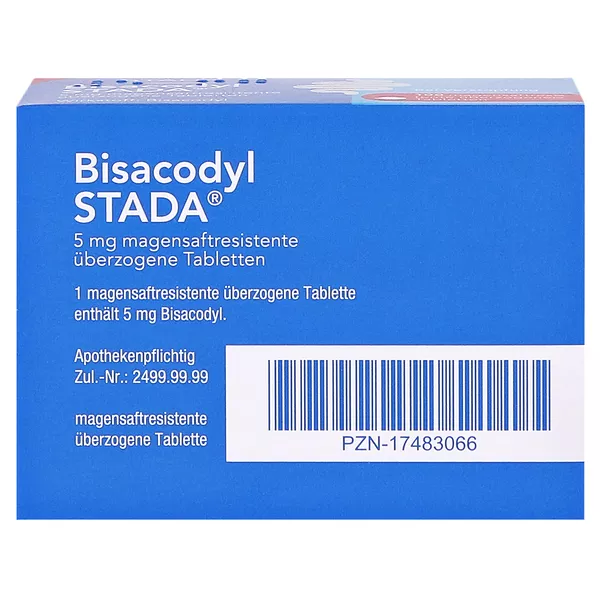 Bisacodyl STADA 5 mg Abführmittel zur Hilfe bei Verstopfung 100 St