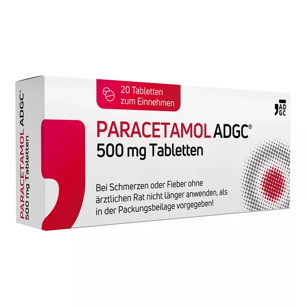 Paracetamol ADGC 500 mg Tabletten, 20 St.