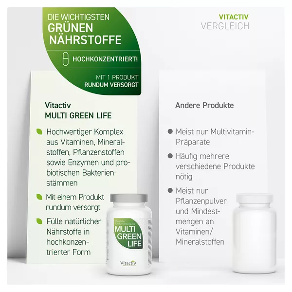 MULTI GREEN LIFE - Vitamine & Mineralien 90 St