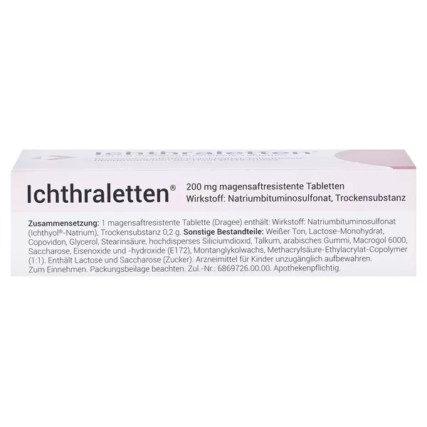 Ichthraletten 200 mg magensaftresistente, 84 St.