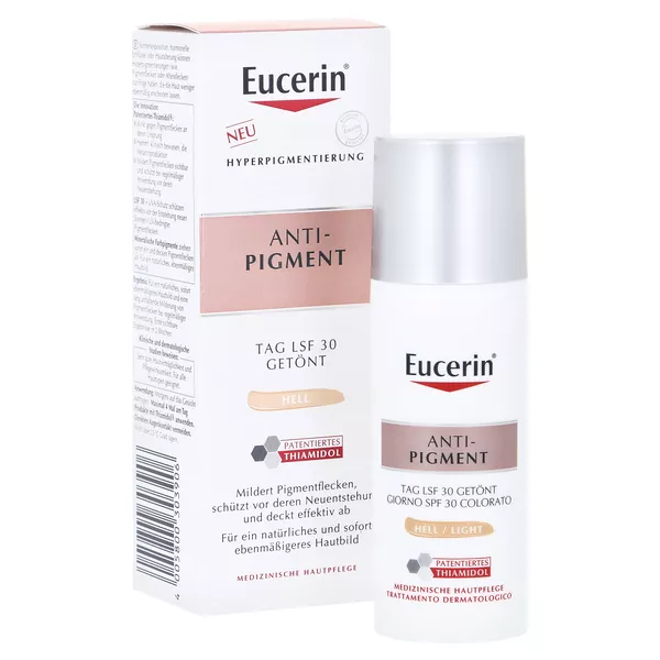 Eucerin Anti-pigment Tag Lsf30 Getönt Hell 50 ml