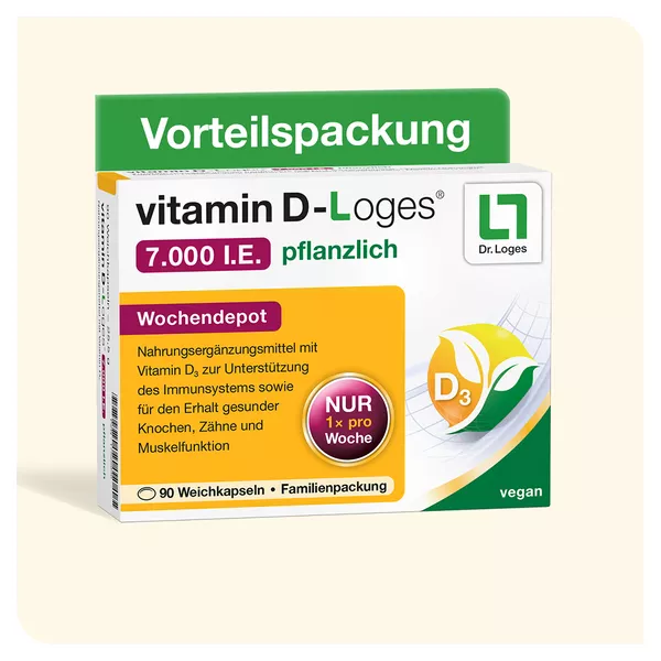 vitamin D-Loges 7.000 I.E. pflanzlich 90 St