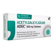 Acetylsalicylsäure ADGC 500mg, 30 St.