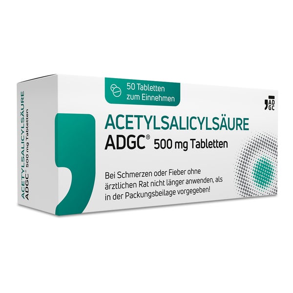 Acetylsalicylsäure ADGC 500 mg 50 St