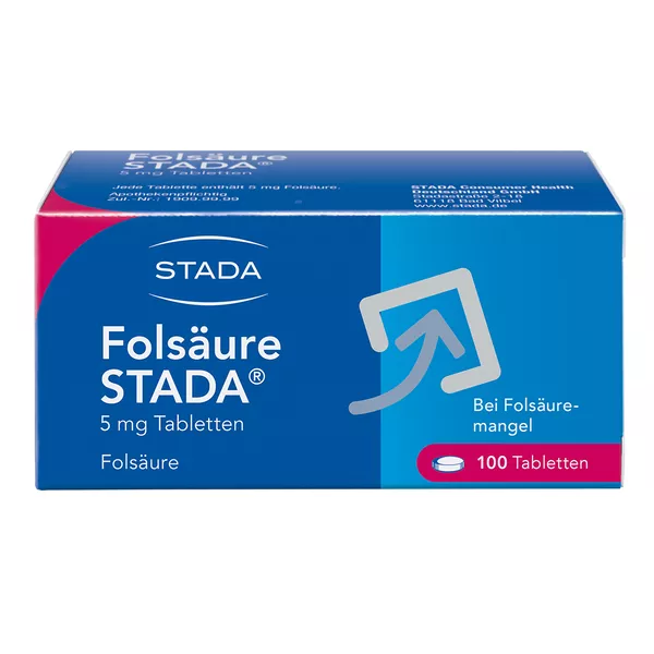 Folsäure Stada 5 Mg Tabletten 100 St
