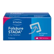 Folsäure STADA 5 mg Tabletten bei Schwangeschaft 100 St