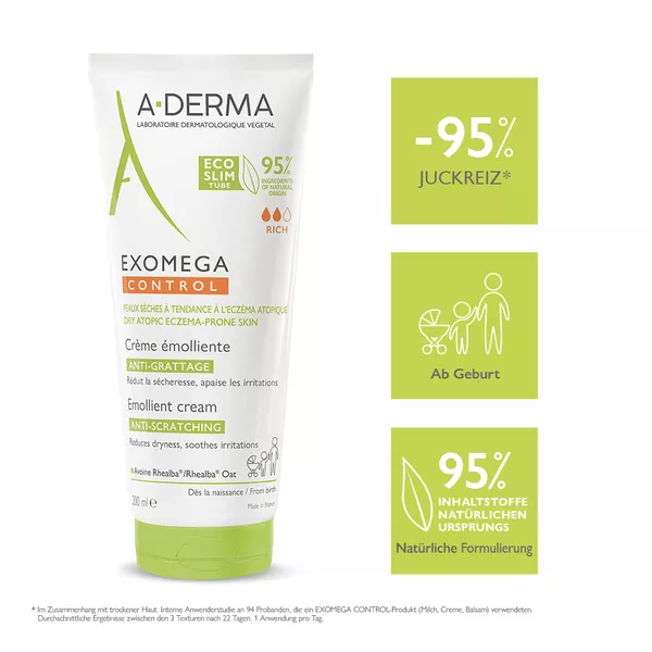 A-Derma EXOMEGA Control Rückfettende Creme 200 ml