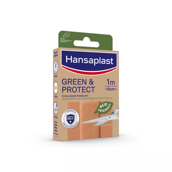 Hansaplast Green & Protect Pflaster 6 cm, 1 St.
