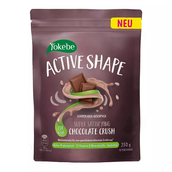 Yokebe Active Shape Chocolate Crush Pulv, 250 g
