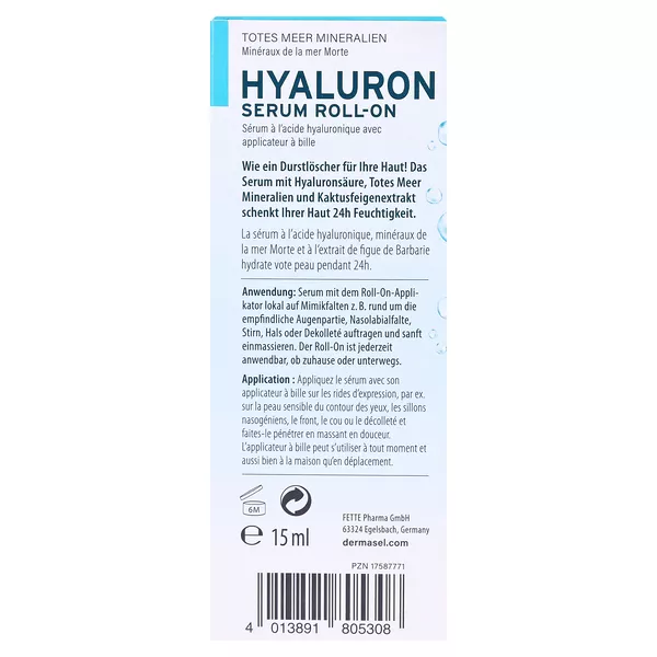 DermaSel Hyaluron Serum Roll-On 15 ml
