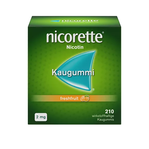 nicorette 2 mg freshfruit Kaugummi- Jetzt bis zu 10 Rabatt sichern*, 210 St.
