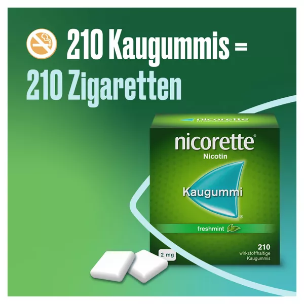 nicorette Kaugummi 2 mg freshfruit - Jetzt 20% Rabatt sichern* 210 St