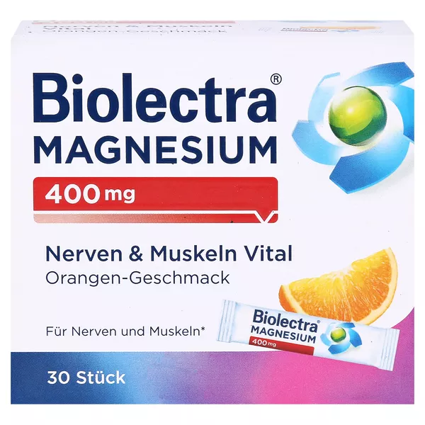 Biolectra Magnesium 400 mg Nerven & Muskeln Vital 30X1,9 g