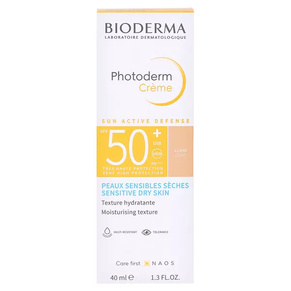 BIODERMA Photoderm Crème LSF50+ Hell getönte Sonnencreme, 40 ml