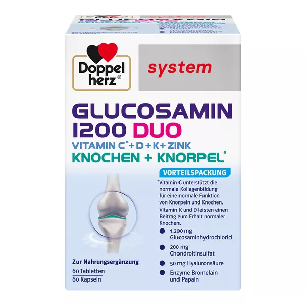 Doppelherz Glucosamin 1200 Duo system Ko 120 St