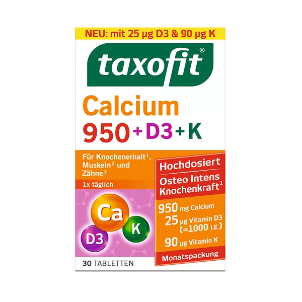 taxofit Calcium 950 + D3 + K 30 St