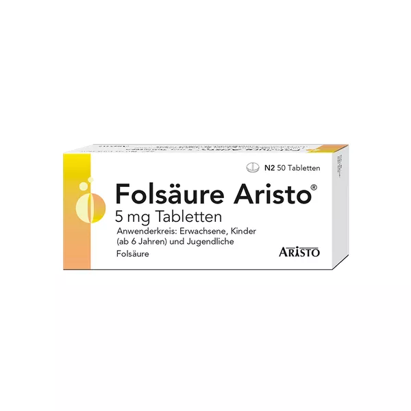Folsäure Aristo 5 mg Tabletten 50 St