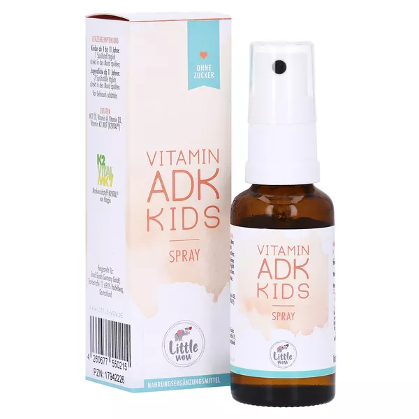 Little Wow Vitamin Adk Kids - D3 K2 A Kinder Vegan 25 ml