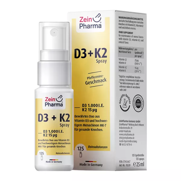 Zein Pharma Vitamin D3 + K2 25 ml
